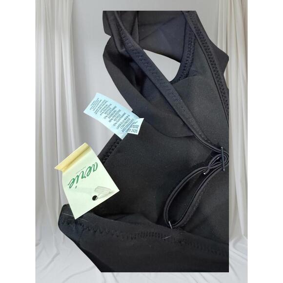 Elegant Black Ruffled Bikini Top by Aerie Size XS - Picture 4 of 4